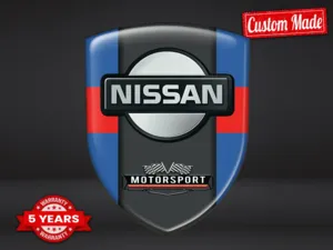 Nissan Insignias Cúpula Calidad Premium Edición Etiquetas